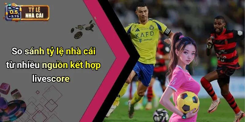 So sánh tỷ lệ nhà cái từ nhiều nguồn kết hợp livescore
