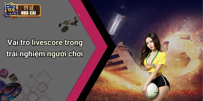 Vai trò livescore trong trải nghiệm người chơi