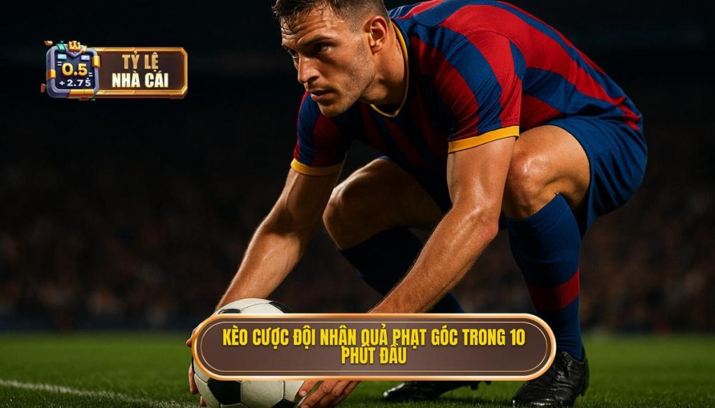 Kèo cược đội nhận quả phạt góc trong 10 phút đầu