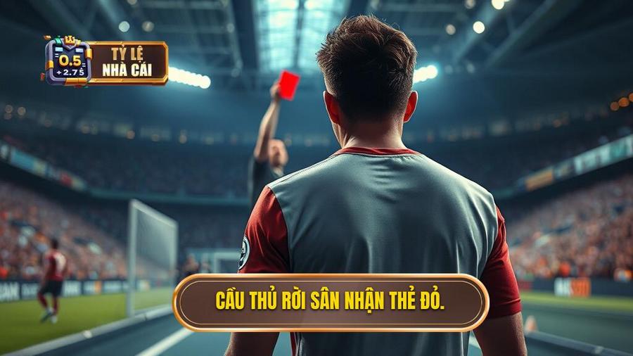 1. Cầu thủ rời sân nhận thẻ đỏ.