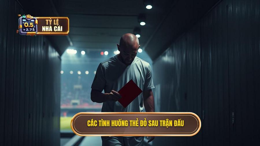 2. Các tình huống thẻ đỏ sau trận đấu
