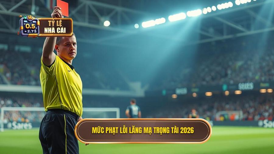 3. Mức phạt lỗi lăng mạ trọng tài 2026