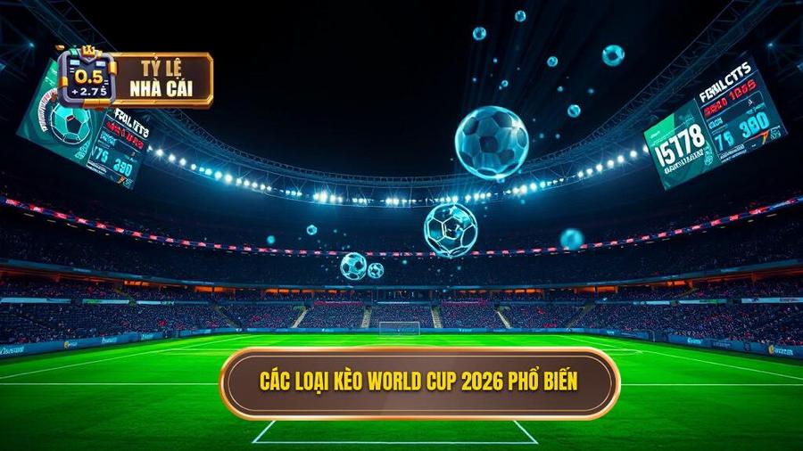 Các loại tỷ lệ kèo World Cup 2026 phổ biến nhất