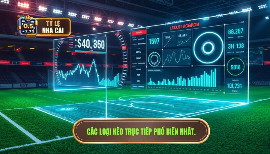 Các loại kèo trực tiếp phổ biến nhất hiện nay
